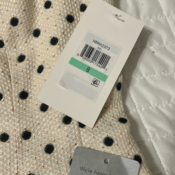 NWT Harper Rose Fit & Flare Dress | Metallic Gold & Black Polka Dot | Size 8 - Picture 8 of 12